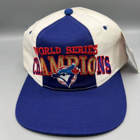 Vintage Toronto Blue Jays Hat Men World Series Starter Tri Power Snap Back New - Picture 1 of 8